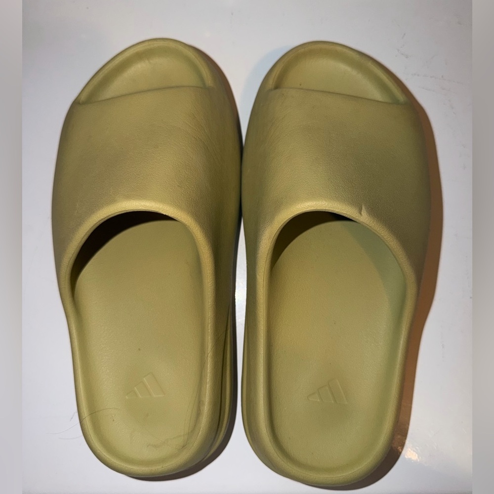Adidas Sage Green Slides